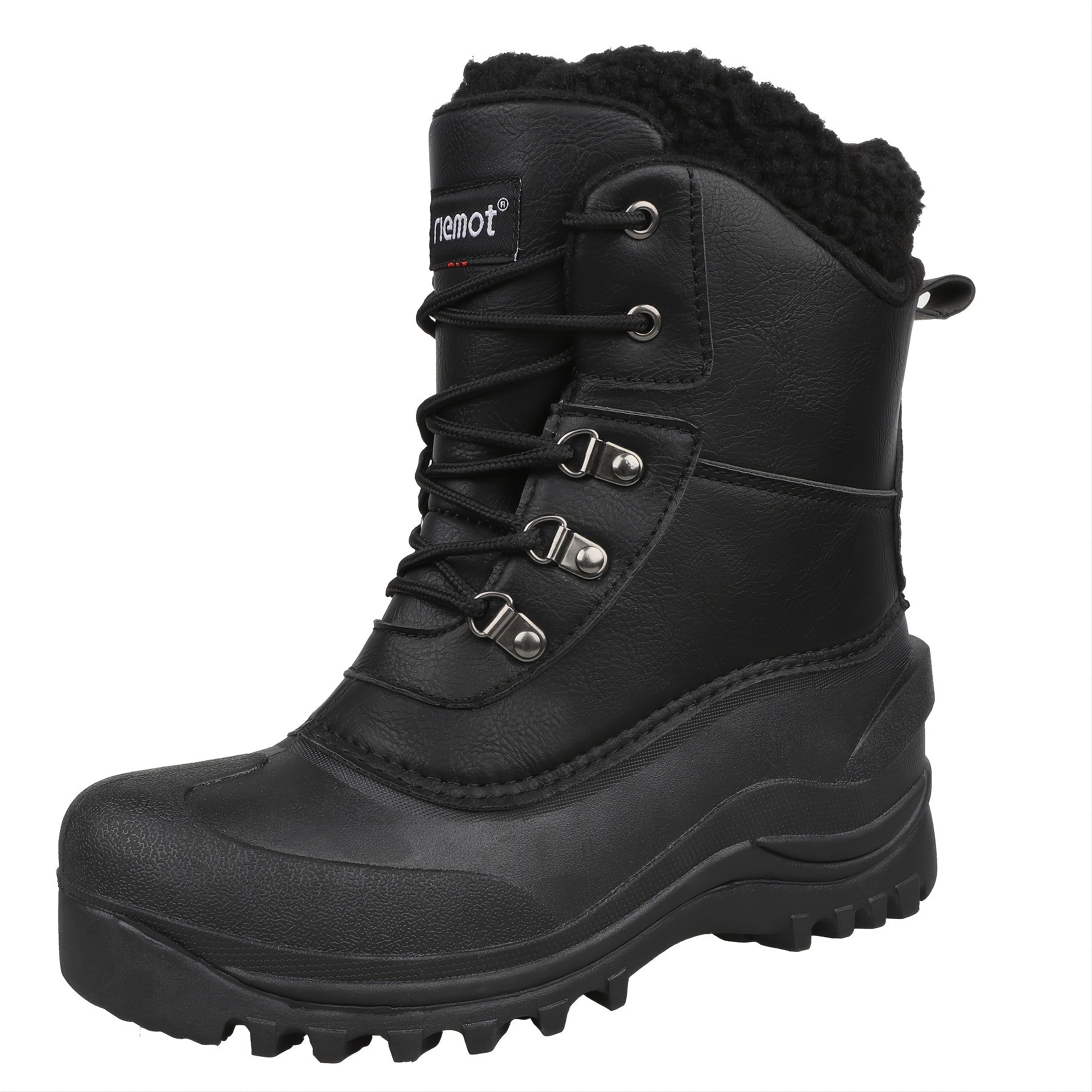 RIEMOT Men's High Quality All-Season Snow Boots with Warm Fleece - Heavy-Duty & TPR Sole, Non-Slip Traction Boots Suitable for Hiking, Trekking, Gardening - Winter/Summer/Fall/Outdoor Footwear
