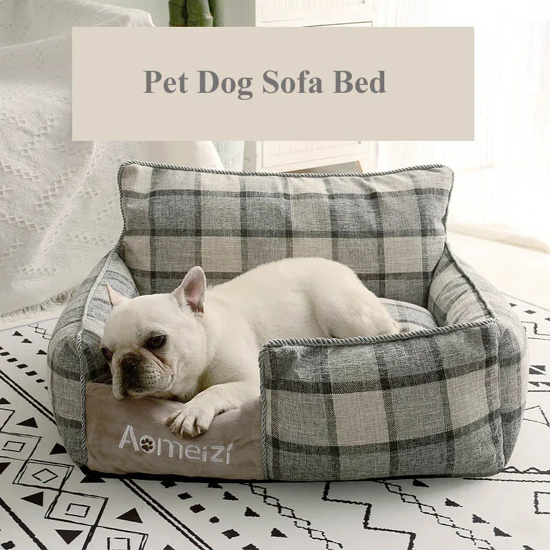 All Seasons Dog House Washable Cotton Puppy Sofa Kennel Pet Products