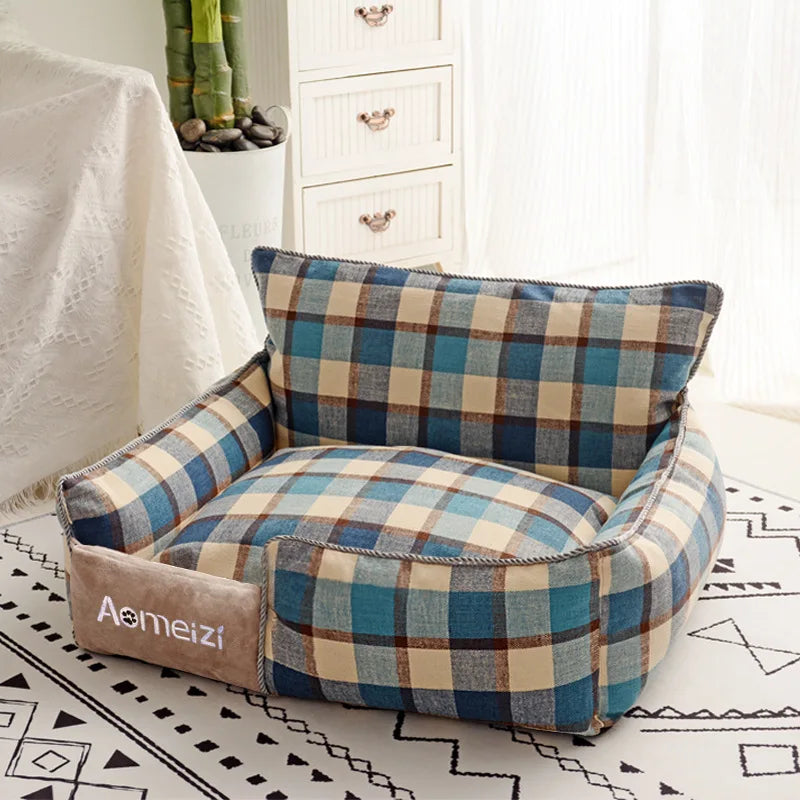 All Seasons Dog House Washable Cotton Puppy Sofa Kennel Pet Products
