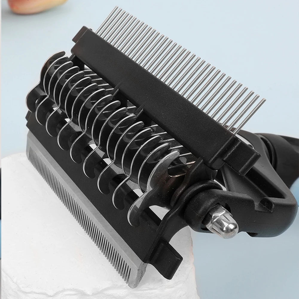Raymax 3 In 1 Pet Deshedding Brush Dog Hair Remover Pet Fur Knot Cutter Puppy Cat Comb Brushes Dogs Grooming Shedding Supplies