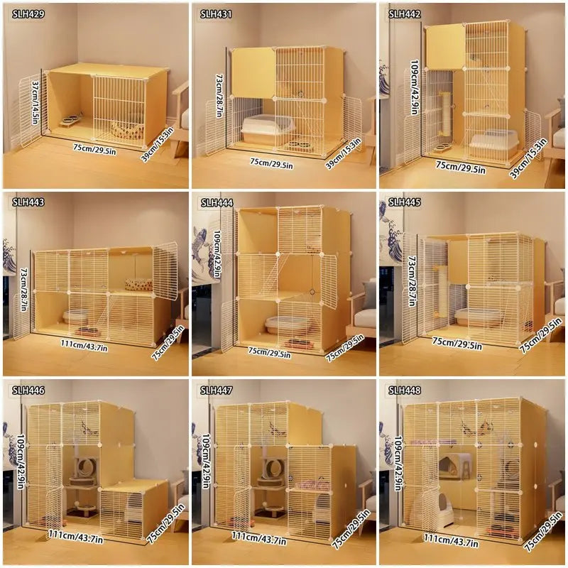 Large Indoor Pet Pet Pet Activities Free Space Big Cat Cage Home Small Pet Villa