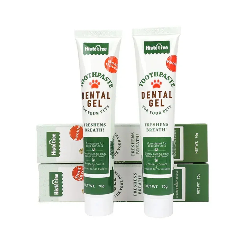 NEW Pet Dog Tootpaste Cleaning Supplies Vanilla Beef Flavor Pet Cat Dog Toothpaste