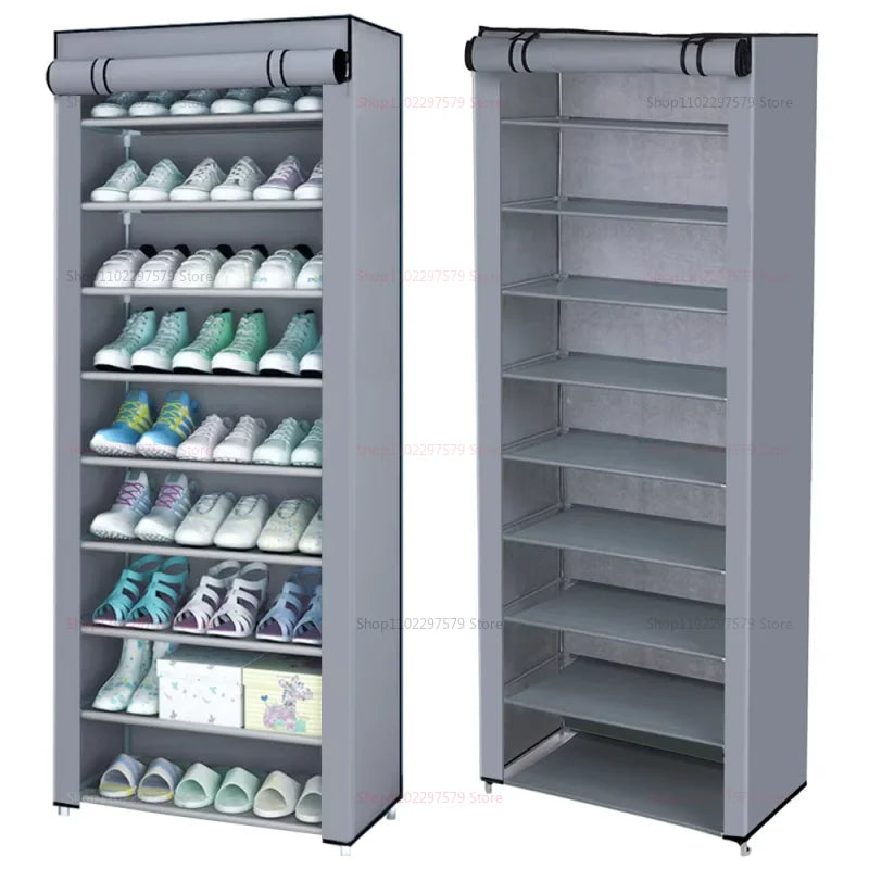 Multi-layerDoor Shoe Rack Dust Cover Home Closet Storage Organizer Durable Easy to Install for Bedroom and Wardrobe Organization