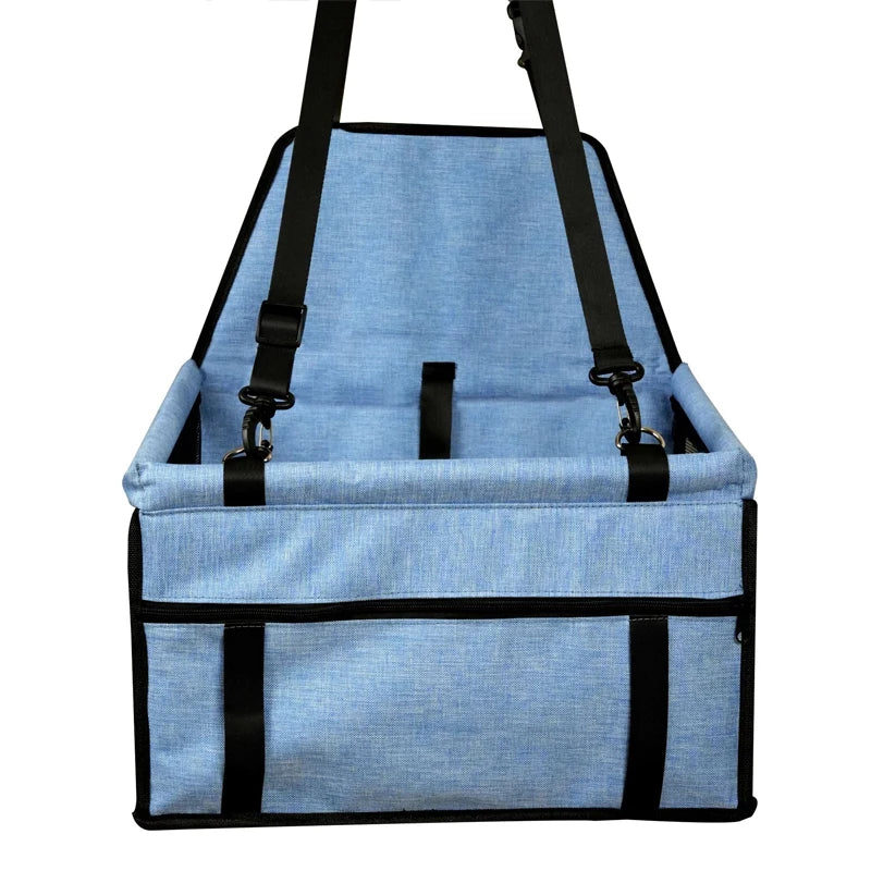 Dog Car Seat,Scratch Proof Durable Pet Booster Car Front Seat Puppy Safety Belt Stable Foldable Travel Pet Car Seat