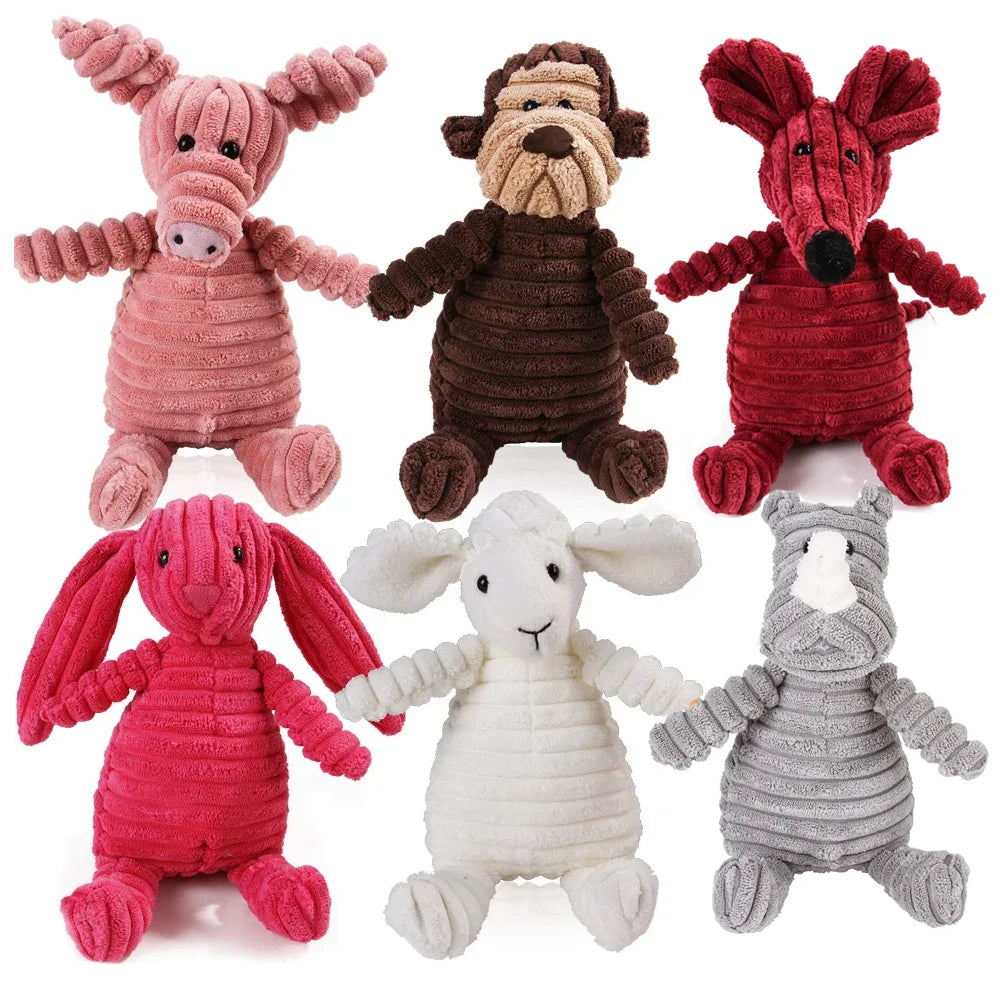 Pet Dog Molar Toy Vent Training Corduroy