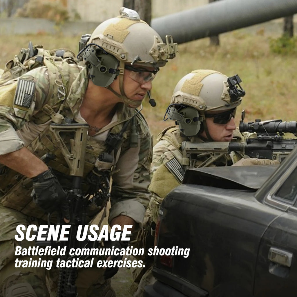 Active Helmet Mounted Earmuffs For Shooting Electronic Hearing Protection Ear Protect Noise Reduction Active Hunting Headphone