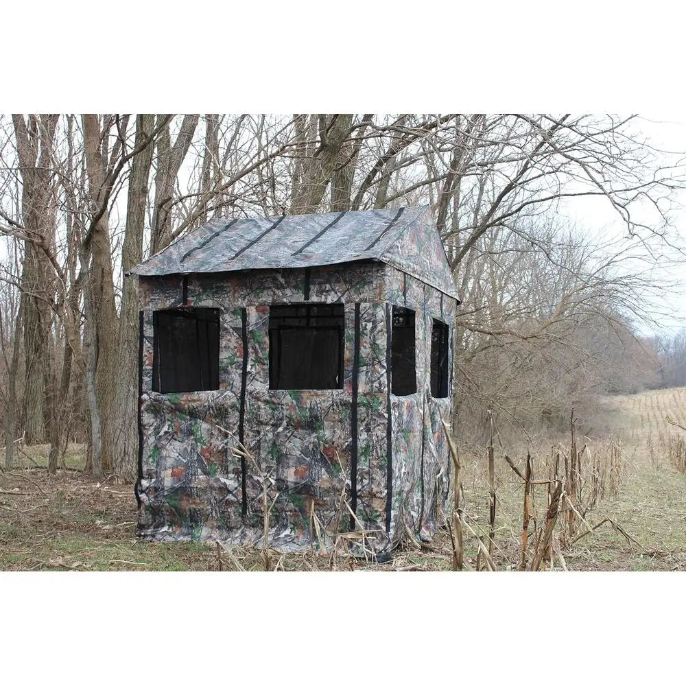 Deer Hunting Blind: Steel Frame, 8 Shooting Windows, 300D Fabric, Full-View for Archery & Firearms