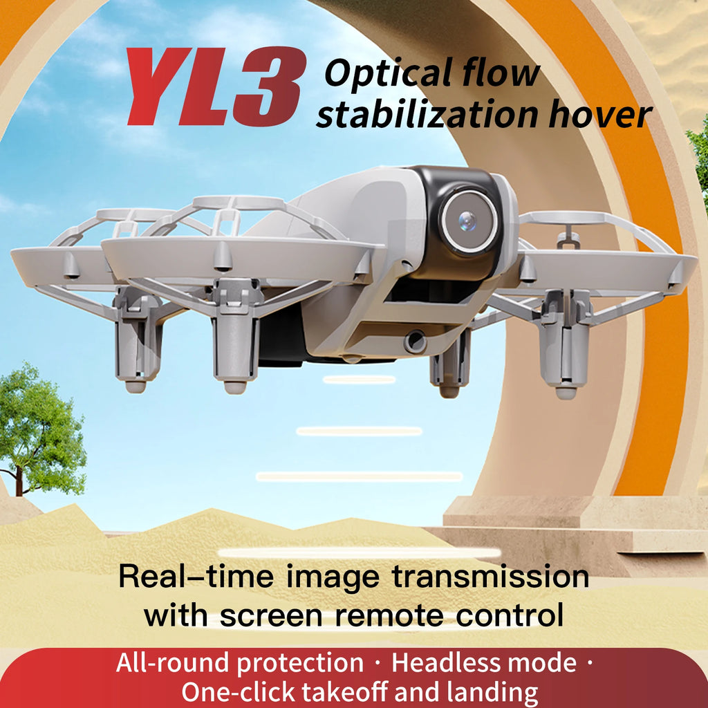 YL3 RC New Drone 2.4G 5G GPS Professional 8K High-definition Dual Camera aerial Control Quadcopter Toys airplane Gift for Boys ﻿