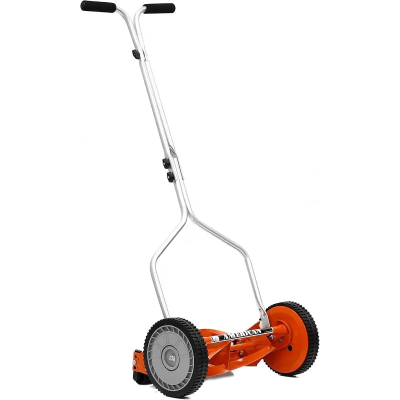 NEW PRODUCT EXPLOSION 1204-14 14-Inch 4-Blade Push Reel Lawn Mower, Red