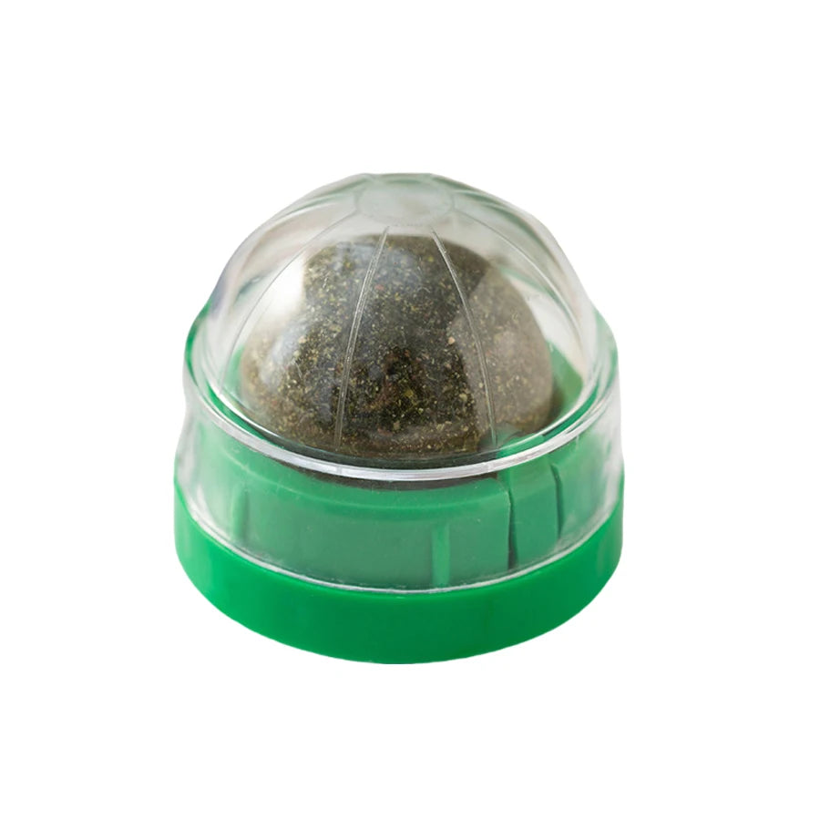 Spinning Catnip Mint Ball for Cats, Interactive Dental Care Chew Toy