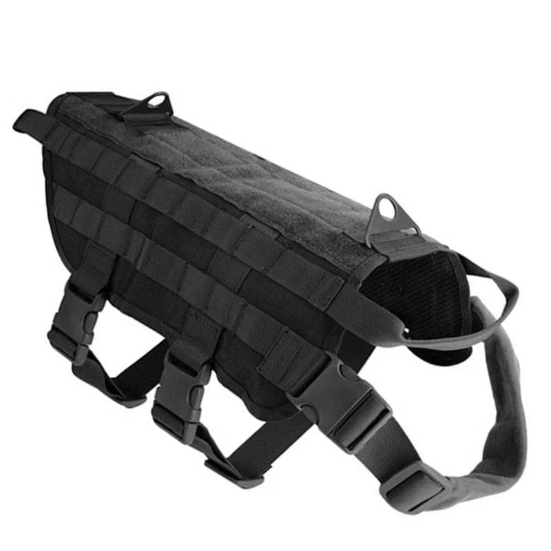 Tactical Vest Dog Clothing Large Dog Pet Chest Harness Vest Style Vest Detachable Outdoor Portable Comfortable Neck Protection