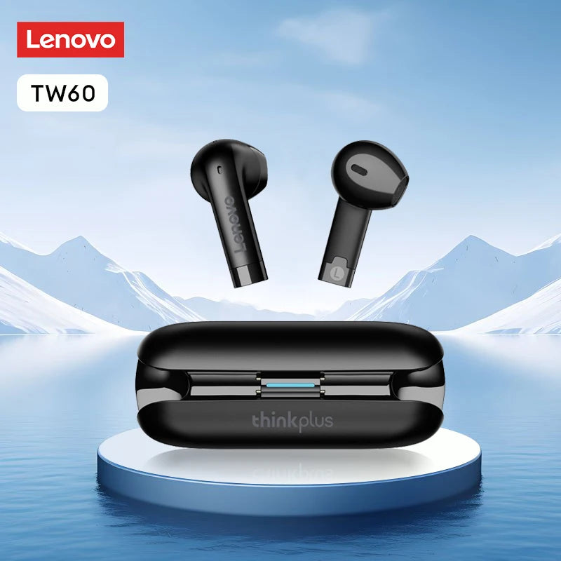 Choice Lenovo TW60 Gaming Earphones TWS Bluetooth Low Latency Headset HD Call Noise Reduction with Mic Pro 6 Music Headphones
