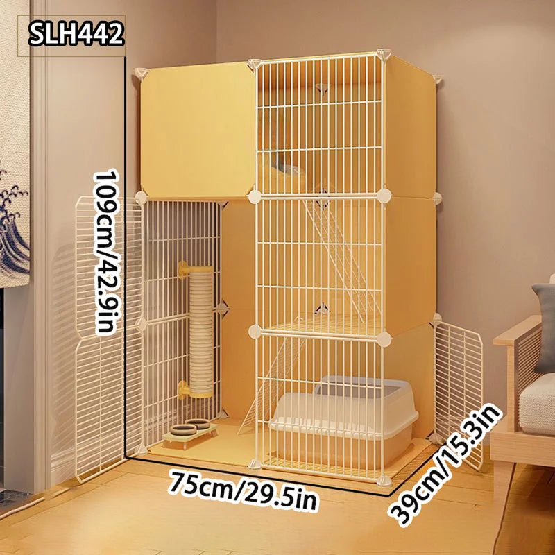 Large Indoor Pet Pet Pet Activities Free Space Big Cat Cage Home Small Pet Villa