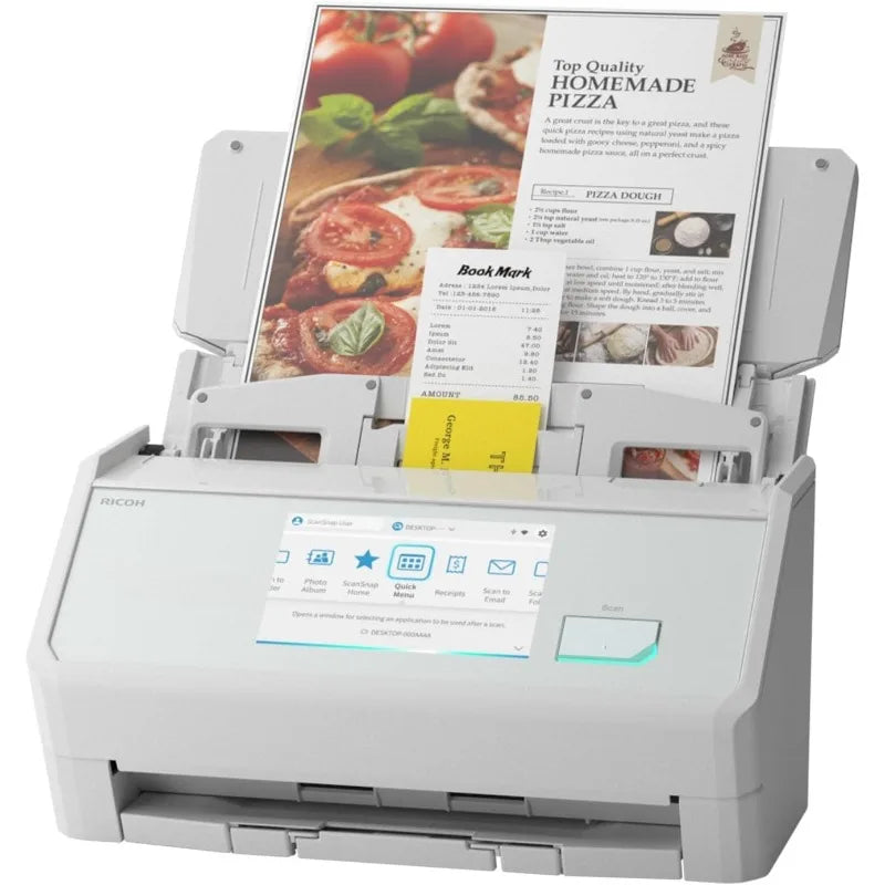 IX2500 Wireless Or USB High-Speed Cloud Enabled Document, Photo & Receipt Scanner With Large 5" Touchscreen And 100