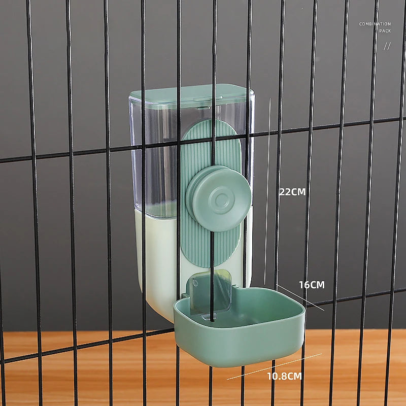 HOOPET Automatic Pet Bowls Cage Hanging Feeder Pet Water Bottle Food Container Dispenser Bowl for Puppy Cat  Pet Feeding Product