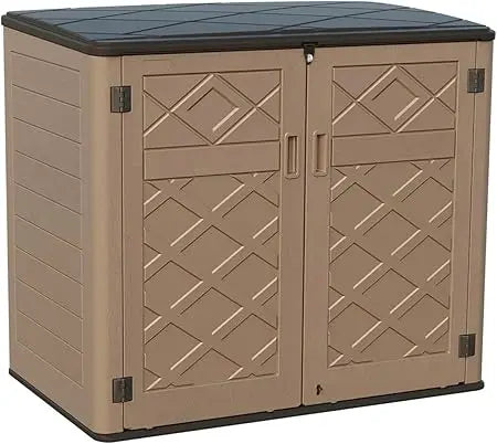 Larger Outdoor Storage Shed Weather Resistance, Resin Sheds & Outdoor Storage for Garden, Patios, Backyards, 48 Cu.Ft Tool Shed