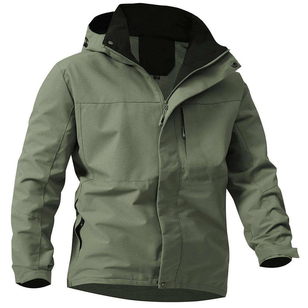 New Outdoor Jacket Men Windproof Coats Waterproof Hooded Jackets Multifunctional Hiking Suit Cycling Tactical Outwear Jacket