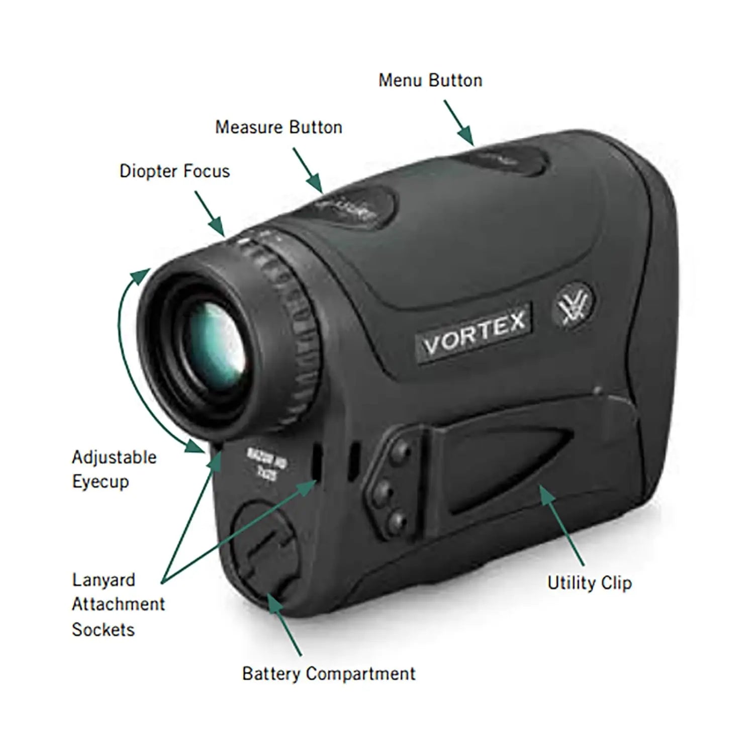 Optics Razor HD 4000 Laser Rangefinders - GeoBallistics Model Available, HD Optical System, Tripod Adaptable,Customized