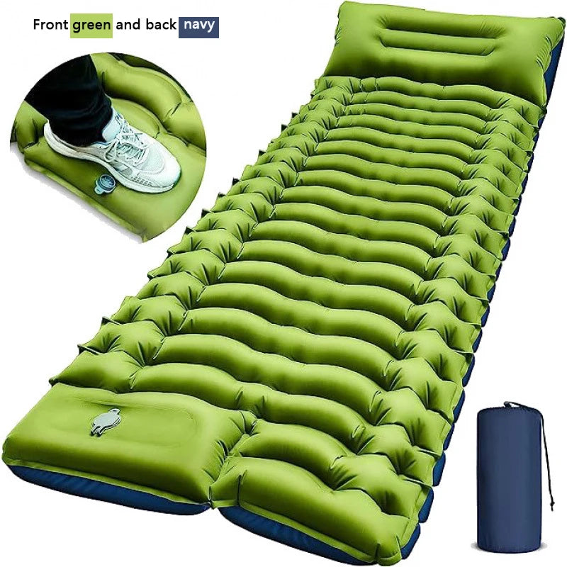 Camping Sleeping Pad Ultralight Camping Mat With Pillow Inflatable Mattress  Hiking Compact For Backpacking Hiking