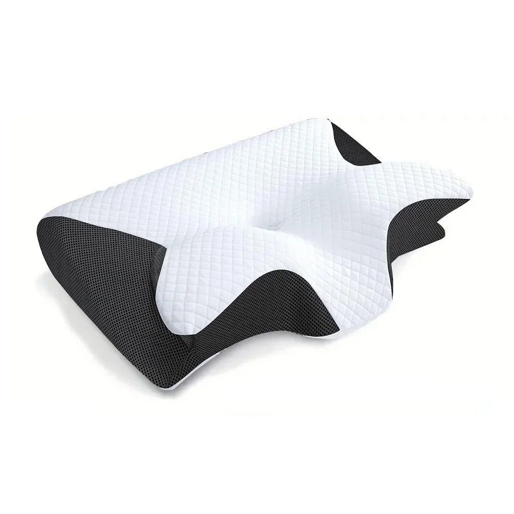 Butterfly Sleep Memory Neck Pillow Slow Rebound Comfort Memory Foam Sleep Cervical Orthopedic Neck Pillow Massage Bed Pillow