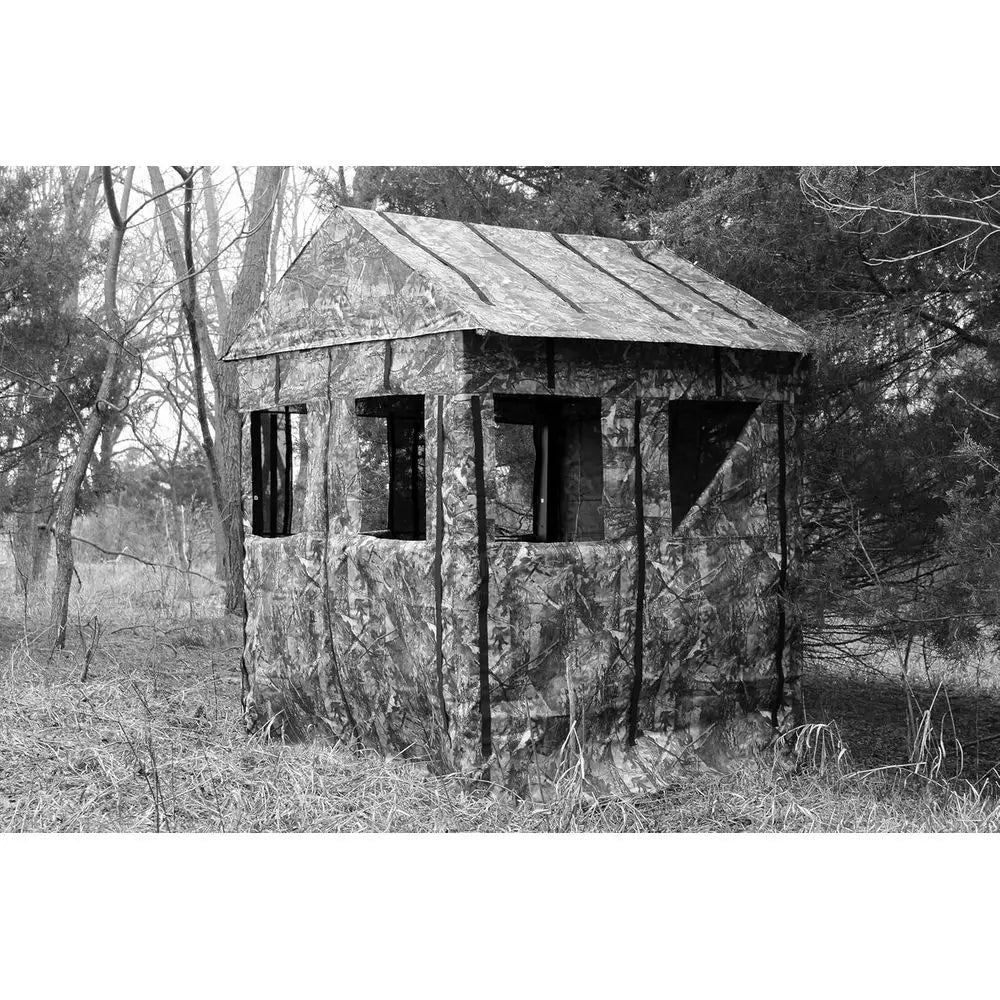 Deer Hunting Blind: Steel Frame, 8 Shooting Windows, 300D Fabric, Full-View for Archery & Firearms