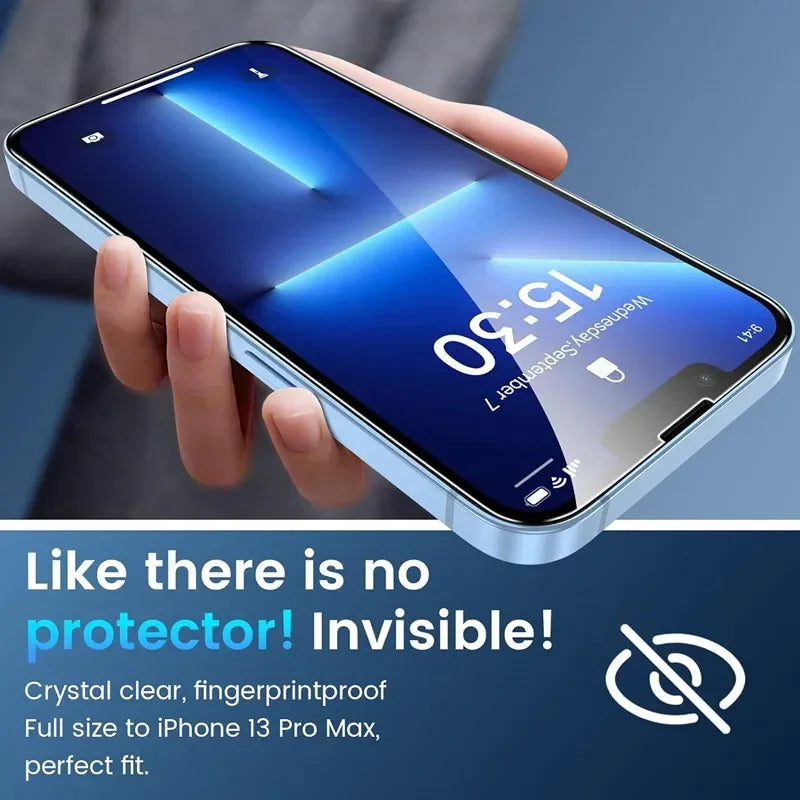 5Pcs Tempered Glass For iPhone 15 13 11 12 14 Pro Max Mini Screen Protector For IPhone 16 17 8 Plus X XR XS MAX Protective Glass