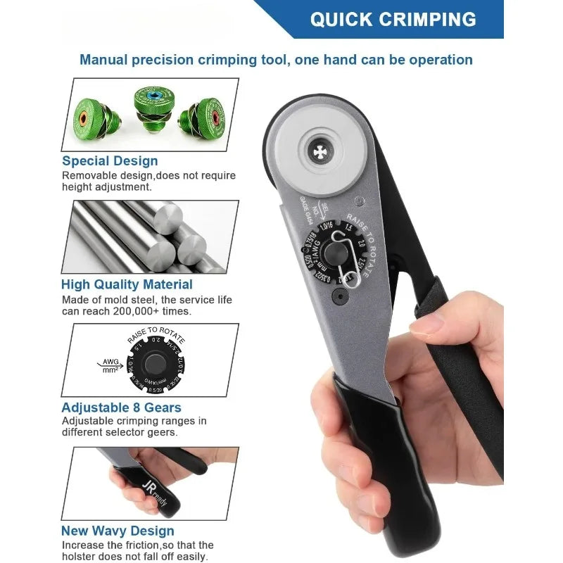 Deutsch Crimp Tool ST2169 Deutsch Crimping For DT,DTM,DTP And Amphenol AT ATP ATM Series Size 16 20 12 Solid Pin