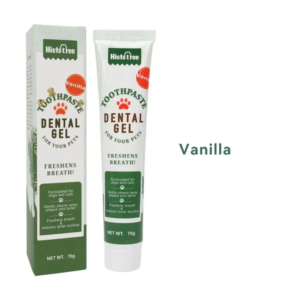 NEW Pet Dog Tootpaste Cleaning Supplies Vanilla Beef Flavor Pet Cat Dog Toothpaste