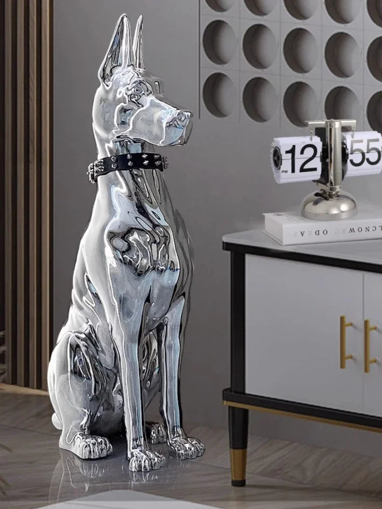 Dog Sculptures Statue Large Luxury Creative Figurines Modern