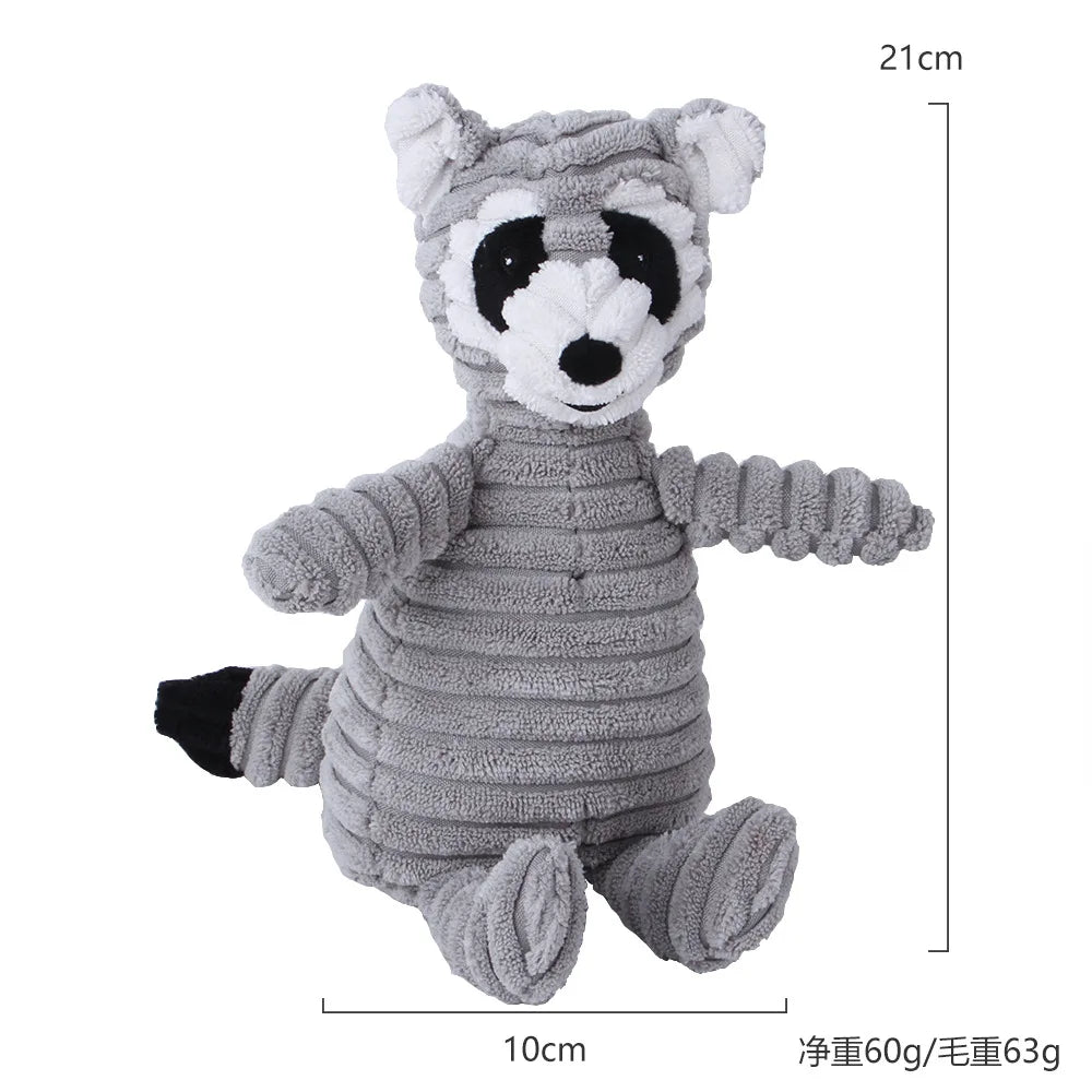 Pet Dog Molar Toy Vent Training Corduroy