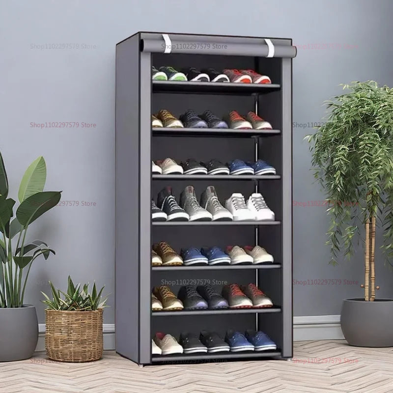 Multi-layerDoor Shoe Rack Dust Cover Home Closet Storage Organizer Durable Easy to Install for Bedroom and Wardrobe Organization