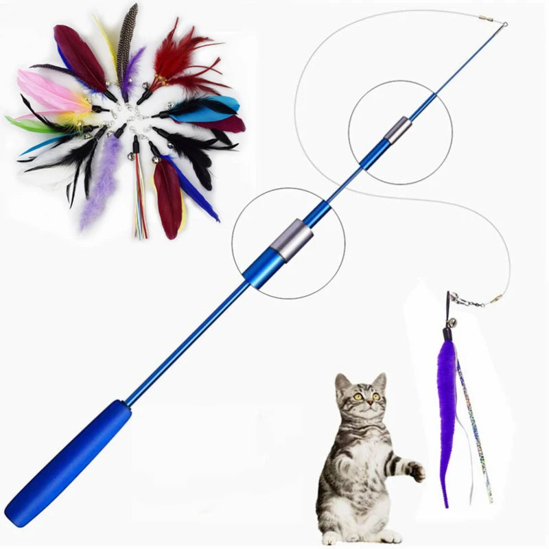 Pet Cat Toy Super Long Three Section