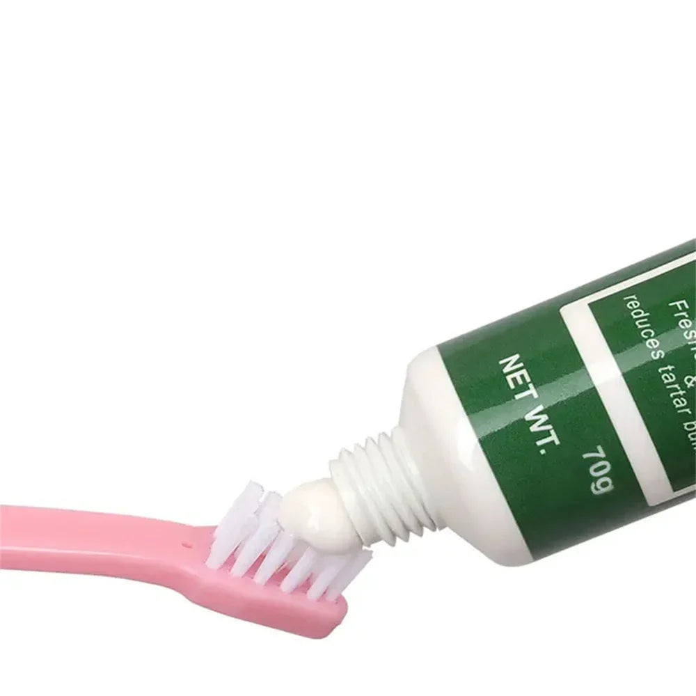 NEW Pet Dog Tootpaste Cleaning Supplies Vanilla Beef Flavor Pet Cat Dog Toothpaste