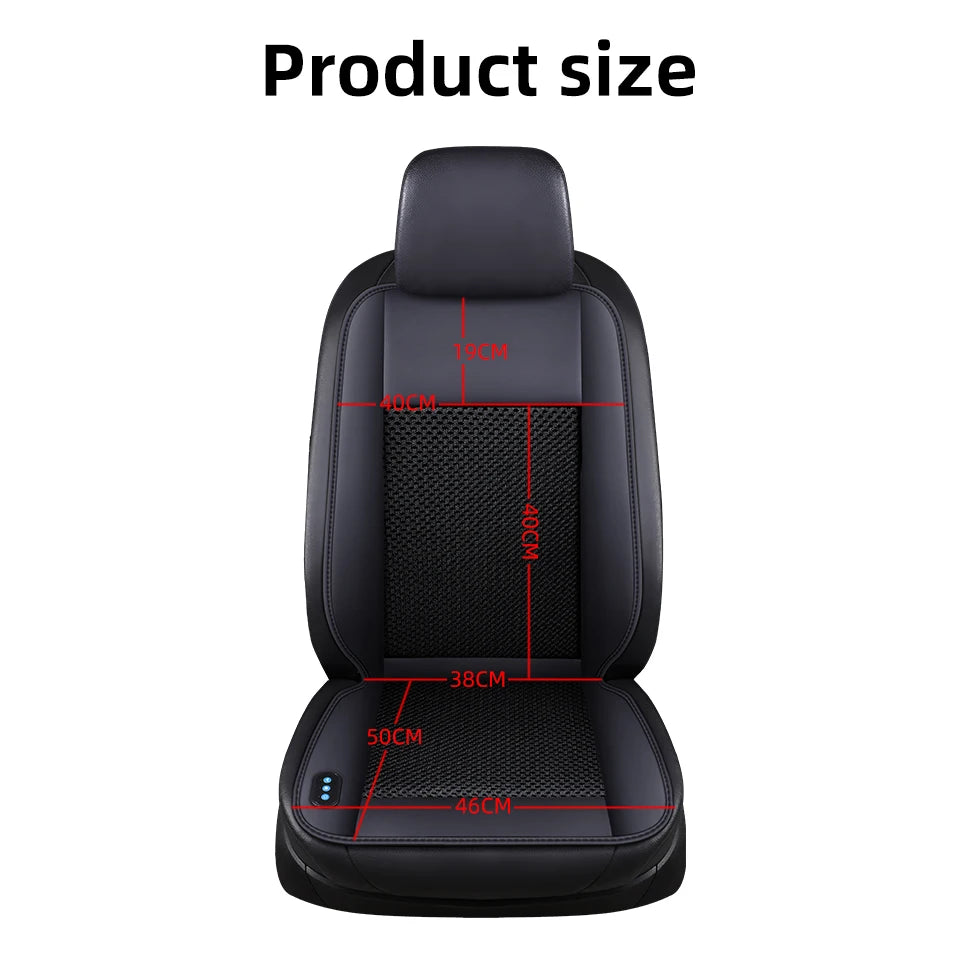 12V Seasons General Multi functional Seat Cover Car Seat Cushion With 10 Fan Ventilation Cooling＆2-Point Massage＆Full Heating