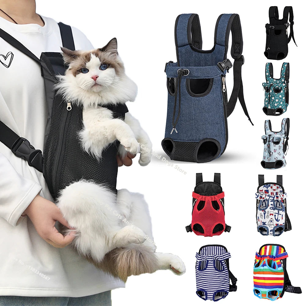 Travel Cat Carrier Bag for Small Dogs Breathable Shoulder Puppy Bags Pets Products
