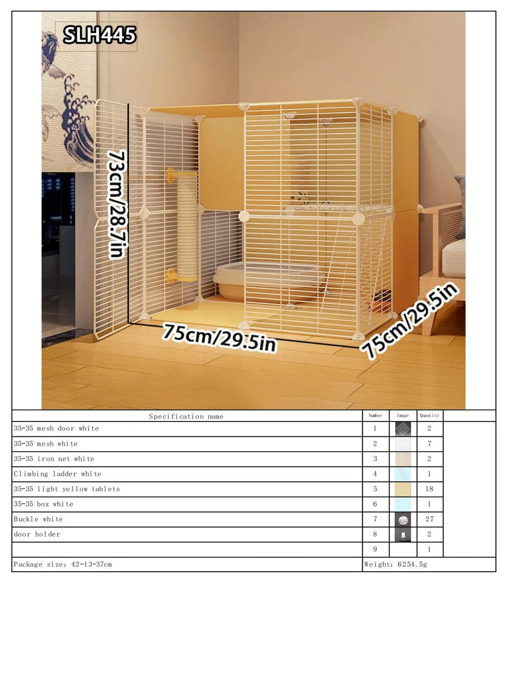 Large Indoor Pet Pet Pet Activities Free Space Big Cat Cage Home Small Pet Villa