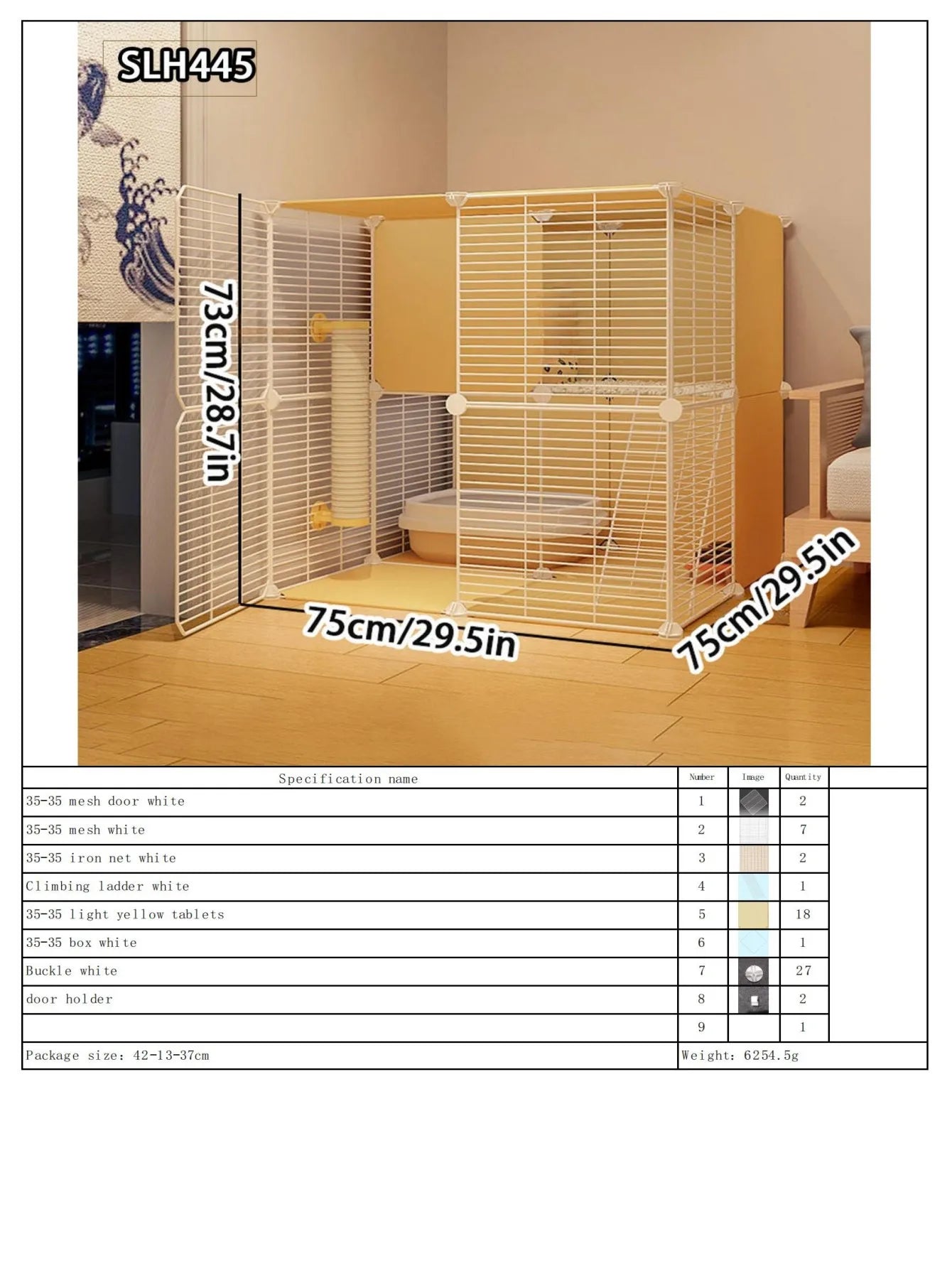 Large Indoor Pet Pet Pet Activities Free Space Big Cat Cage Home Small Pet Villa
