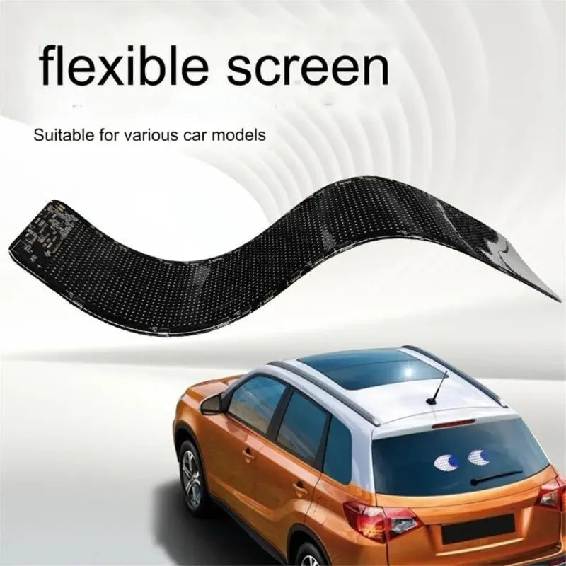 2PCS Car Led Signs Lights Devil Eyes Light for Truck Taxi Windshield Glow LED Sign Eye Lights Flexible LED Display Screen