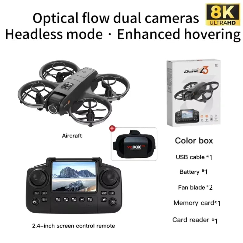YL3 RC New Drone 2.4G 5G GPS Professional 8K High-definition Dual Camera aerial Control Quadcopter Toys airplane Gift for Boys ﻿