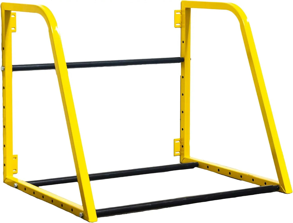 Heavy-Duty Adjustable Wall-Mount Tire Storage Rack, Telescoping 32-48" Width, 375 lb Capacity, Powder-Coated Steel