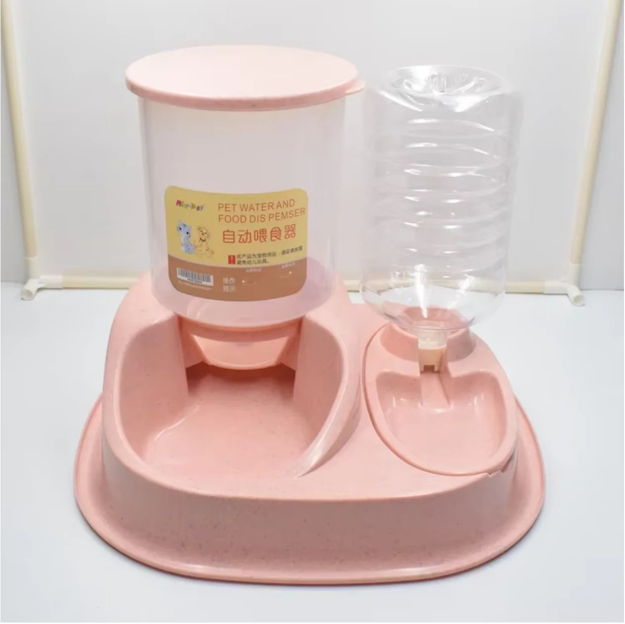 Pet Cat Automatic Feeder Drinking Water Large Capacity Water Dispenser Dry Wet Separation Food Container Pet Supplies