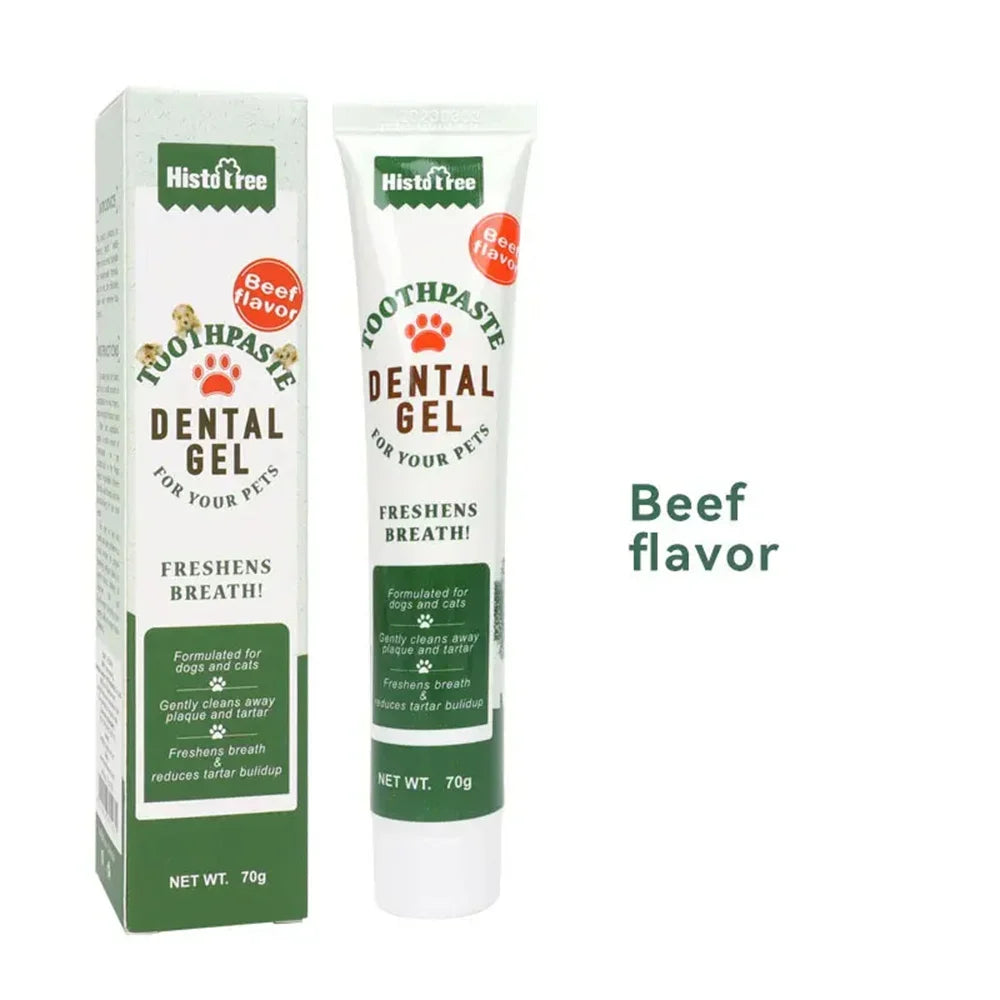NEW Pet Dog Tootpaste Cleaning Supplies Vanilla Beef Flavor Pet Cat Dog Toothpaste