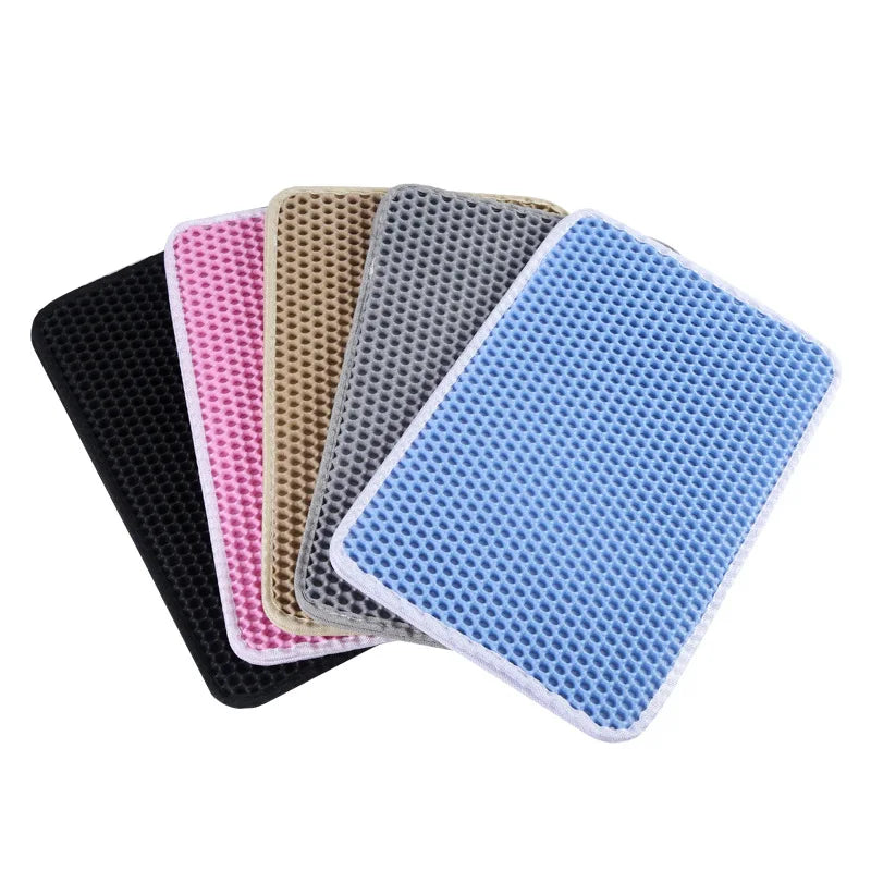 Cat Litter Mat Water Urine Proof Double Layer Pet Foldable