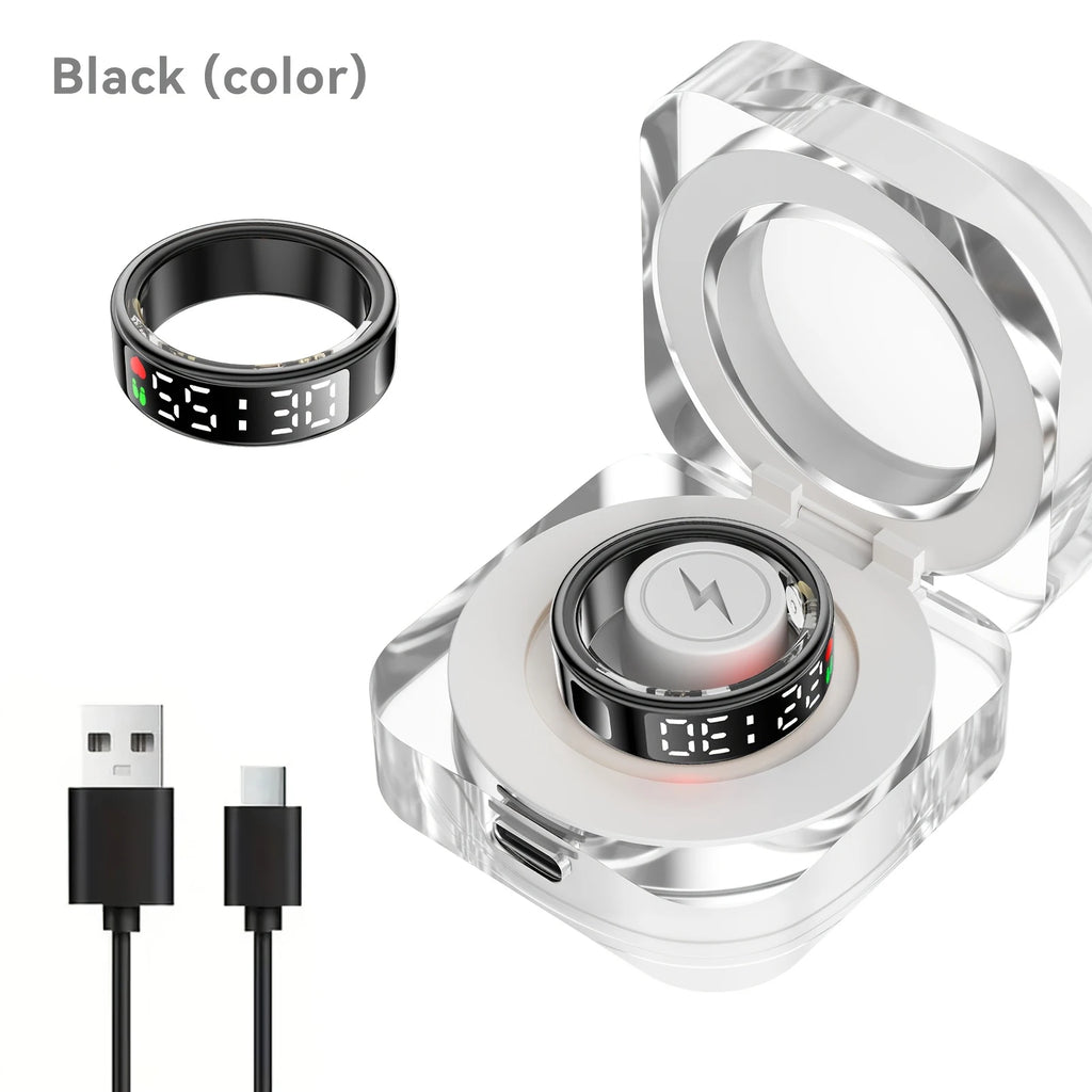 Smart ring, sleep tracking, motion monitoring, compatible with iPhone and Android, smart gift, suitable for women and men