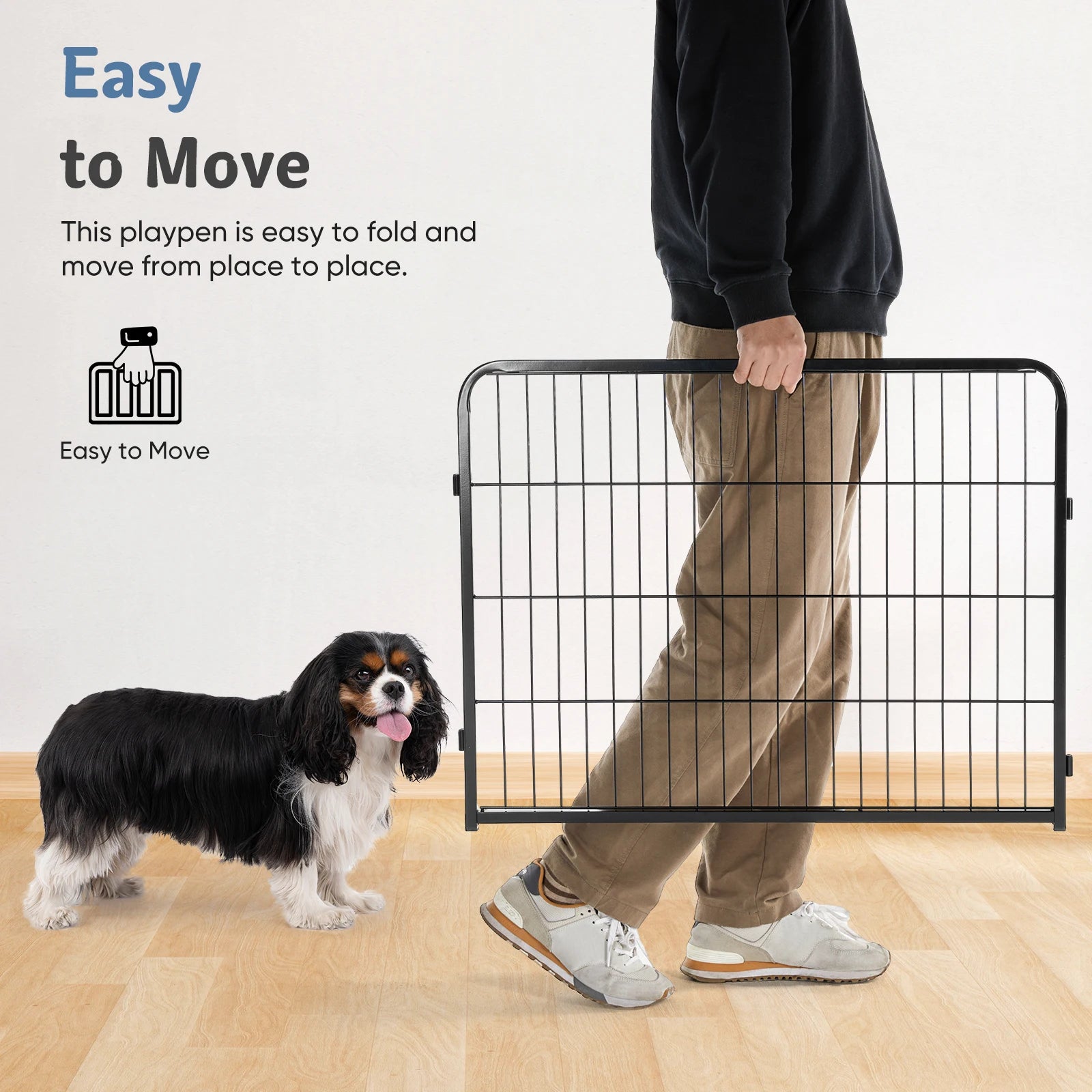 JHK 16 Panel Dog Playpen Indoor