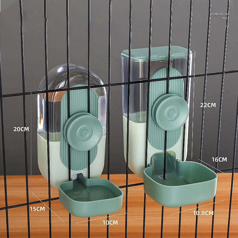 HOOPET Automatic Pet Bowls Cage Hanging Feeder Pet Water Bottle Food Container Dispenser Bowl for Puppy Cat  Pet Feeding Product