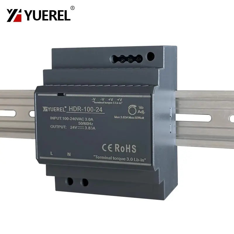 Ultrathin Switching Power Supply HDR 15W 30W 60W 100W 150W 12V 24V Rail Type Transformer