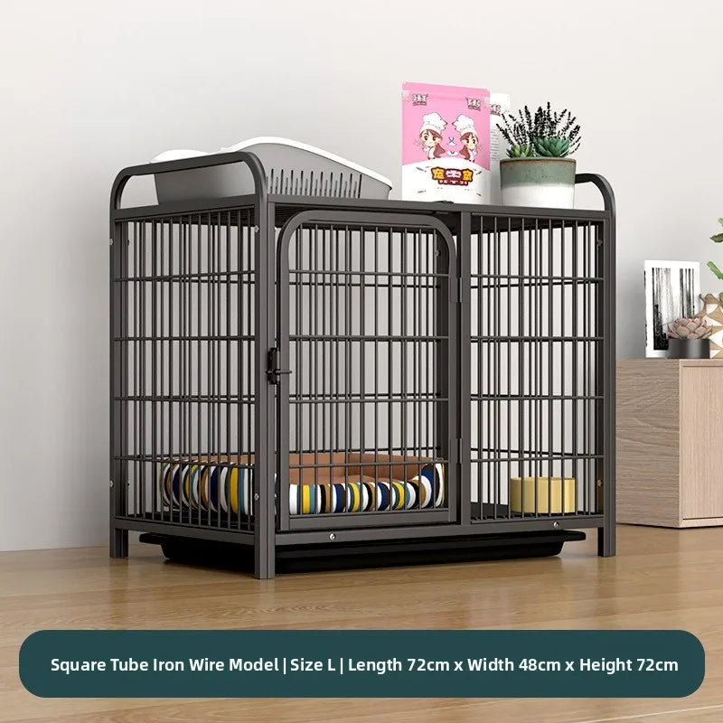 Indoor Dog Cage Large Medium Dog House with Toilet Golden Retriever Samoyed Border Collie Labr Retriever Pet Cage Fence
