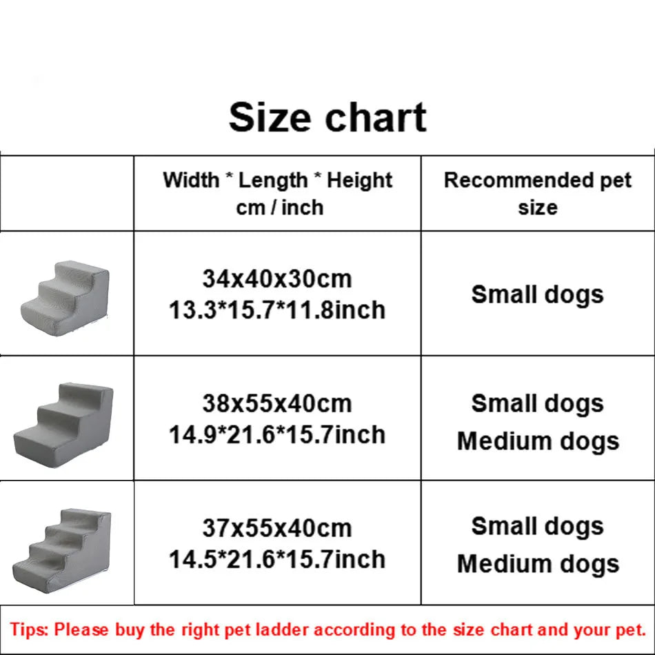 Pet Stairs Toys Cat Dog Ladder 2 3 4 Step Stairs for Dogs Puppy Ramp