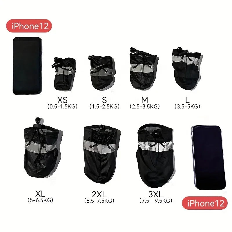4pcs Water-Resistant Dog Shoes For Small Dogs - Protect Your Pet's Paws